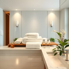 Baño grande y lujoso
