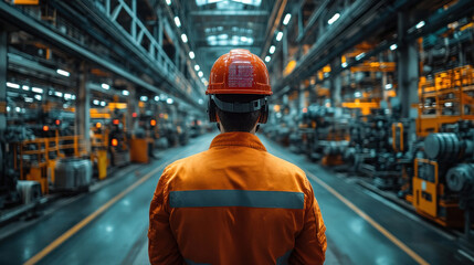 Fototapeta premium Exoskeleton-enhanced factory workers optimizing AI-assisted lifting techniques, engineers refining smart industrial wearables for ergonomic efficiency