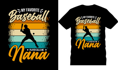 
Baseball Typography TShirt Design 