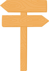 Blank sign wooden board