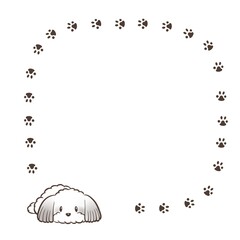 シーズー犬をデザインしたかわいいフレーム