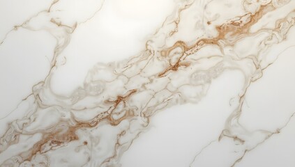 Luxurious White Marble Texture with Elegant Golden Veins