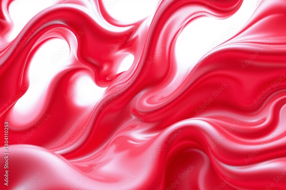 Poster dynamic abstract red liquid splash on gradient background