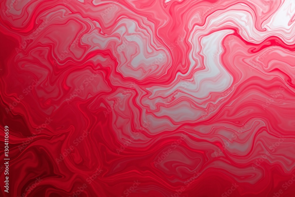 Poster abstract swirling red pattern with dynamic flowing lines and textured layers