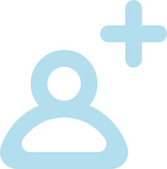 Obraz premium Circular Added Profile Symbol