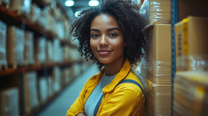 Supply chain engineers at a global distribution center, refining AI-powered demand forecasting, optimizing real-time logistics network efficiency