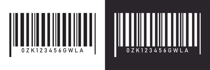 Set of barcode vector icon. Trendy bar code for web icon. Abstract barcode vector icon illustration. Bar code