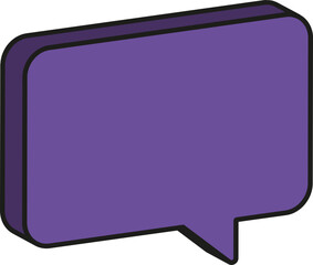 Naklejka premium 입체 말풍선