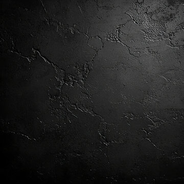 Dark, textured surface; cracked, black stone background