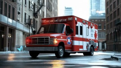 The ambulance rushed through traffic, sirens blaring, to reach the accident scene as quickly as possible.