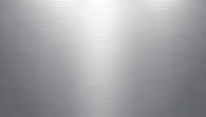 Shiny Brushed Metal Surface with Industrial Silver Texture