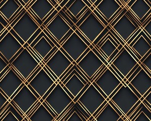 Repeating diamond and line patterns in gold, forming a refined seamless high-fashion Deco aesthetic