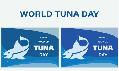 A vector World Tuna day design.