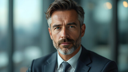 Fototapeta premium Describe a day in the life of a highly focused business leader.