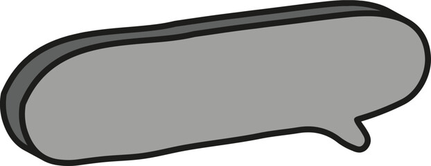 회색 입체 말풍선