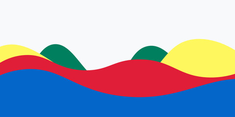 Abstract Colorful Background with Waves