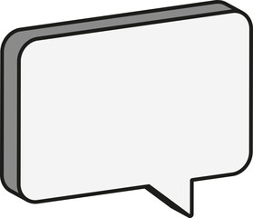 흰색,입체 말풍선
