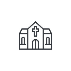 Church line icon