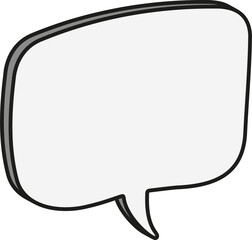 흰색,입체 말풍선
