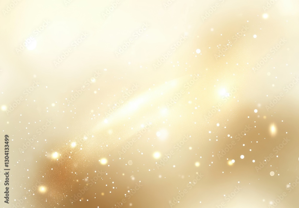 Poster soft golden glow with subtle sparkles and gentle light effects for elegant and dreamy background use