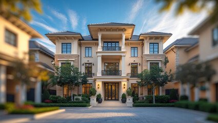 Obraz premium Single-Family Home, Townhouse, Condo, Apartment – Find Your Home 