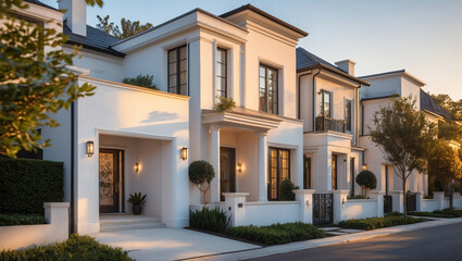 Fototapeta premium Single-Family Home, Townhouse, Condo, Apartment – Find Your Home 