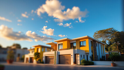 Obraz premium Single-Family Home, Townhouse, Condo, Apartment – Find Your Home 