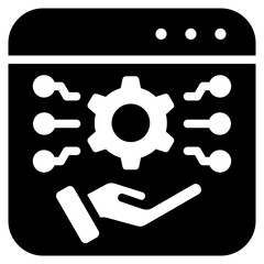 Digital Service Glyph Icon