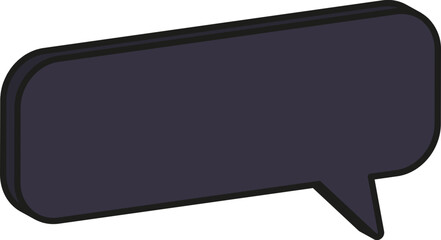 블랙 입체 말풍선