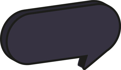 블랙 입체 말풍선