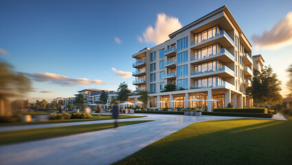 Obraz premium Single-Family Home, Townhouse, Condo, Apartment – Find Your Home 