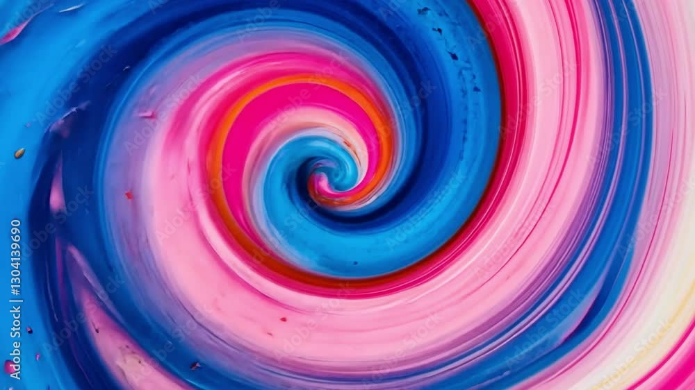 Poster vibrant swirl of colors: an abstract composition featuring a mesmerizing swirl of vivid colors creat