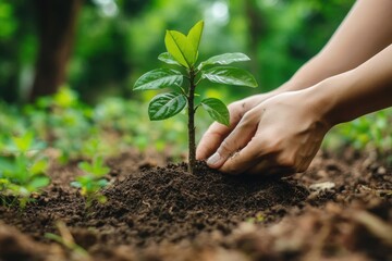A tree of remembrance: symbolizing love and life in a serene forest