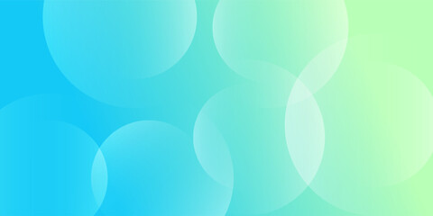 Minimalist abstract background, pastel colorful, blue and green gradations. Circle effect style geometric.simple design. Vector EPS 10
