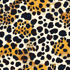 Seamless colorful leopard pattern background