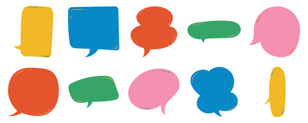 Set Of Retro Speech Bubble