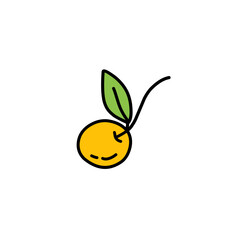 fruit coloring drawing 