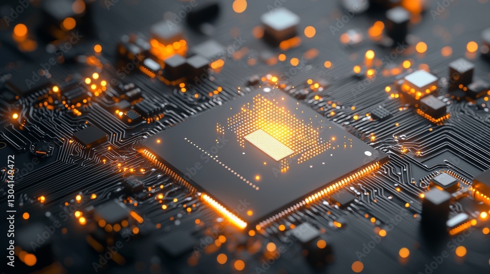 Aufkleber exploring the impact of modern microchip technology innovations in the tech industry digital environ