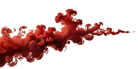 Realistic dry red smoke clouds fog © Siratul Nababi Turfa