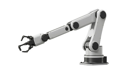 Articulated Robotic Arm Reaches Precisely. AI Generated