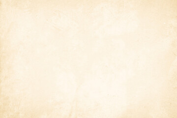 Colour old concrete wall texture background. Close up retro plain cream color cement wall background texture. Design paper vintage parchment element.