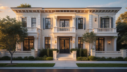 Fototapeta premium Single-Family Home, Townhouse, Condo, Apartment – Find Your Home 