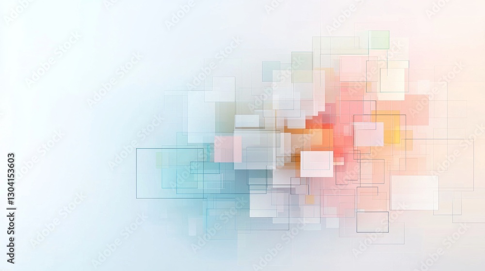 Poster abstract colorful geometry patterns creating modern art digital abstract soft background calm enviro