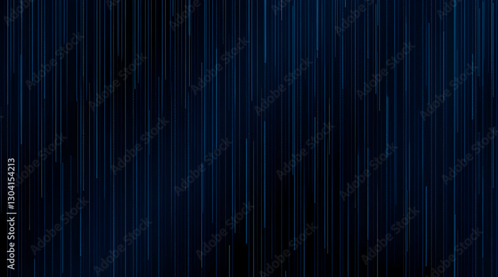 Poster a dark blue background with thin, vertical lines of light, creating a textured and slightly blurred 