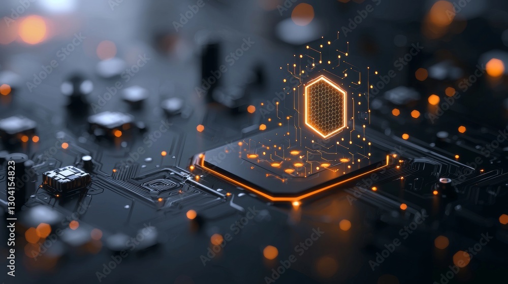 Aufkleber exploring advanced technology innovations digital landscape futuristic circuitry tech environment cl