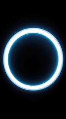Obraz premium Illuminated Circular Design Symbolizing Technology and Minimalist Aesthetics