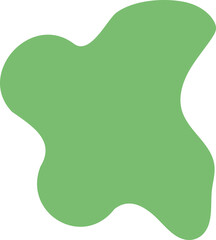 초록색 비정형 모양