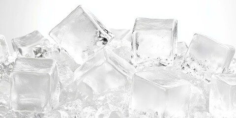 Closeup of Ice Cubes