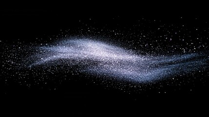 Glittering Dust Cloud in Motion Capturing Magic and Science