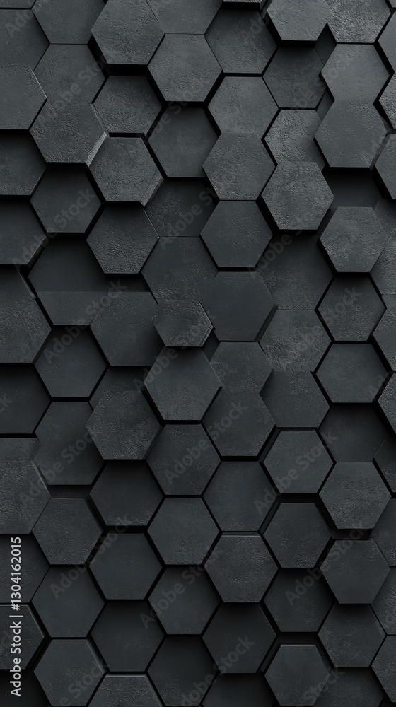Poster abstract hexagon pattern background design